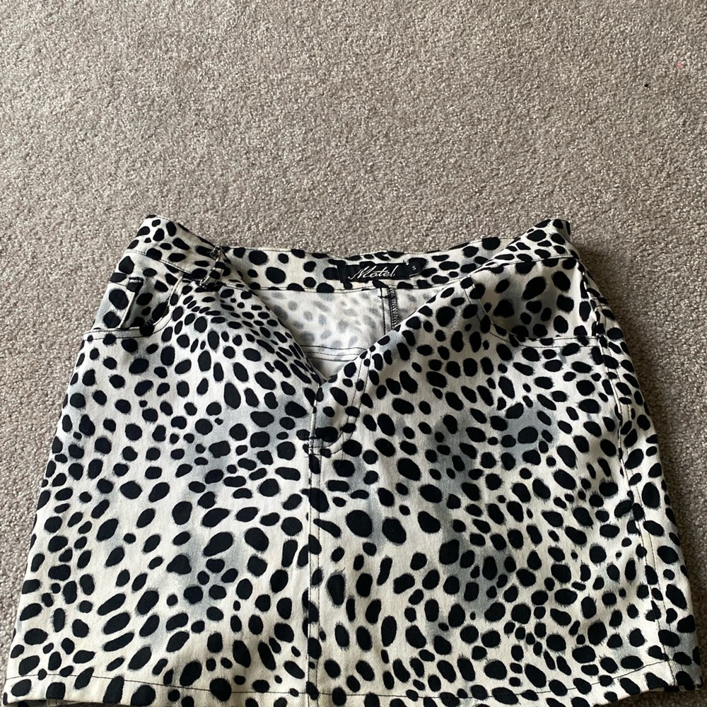 Motel Rocks Printed Mini Skirt